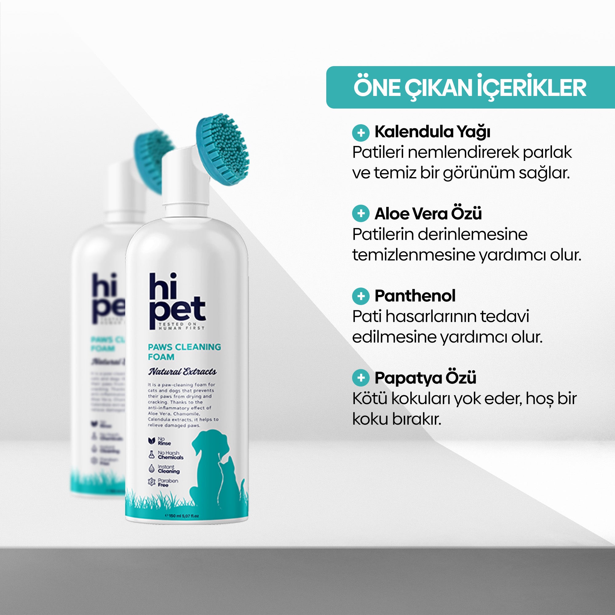 HiPet No Rinse Paw Cleaner Foam