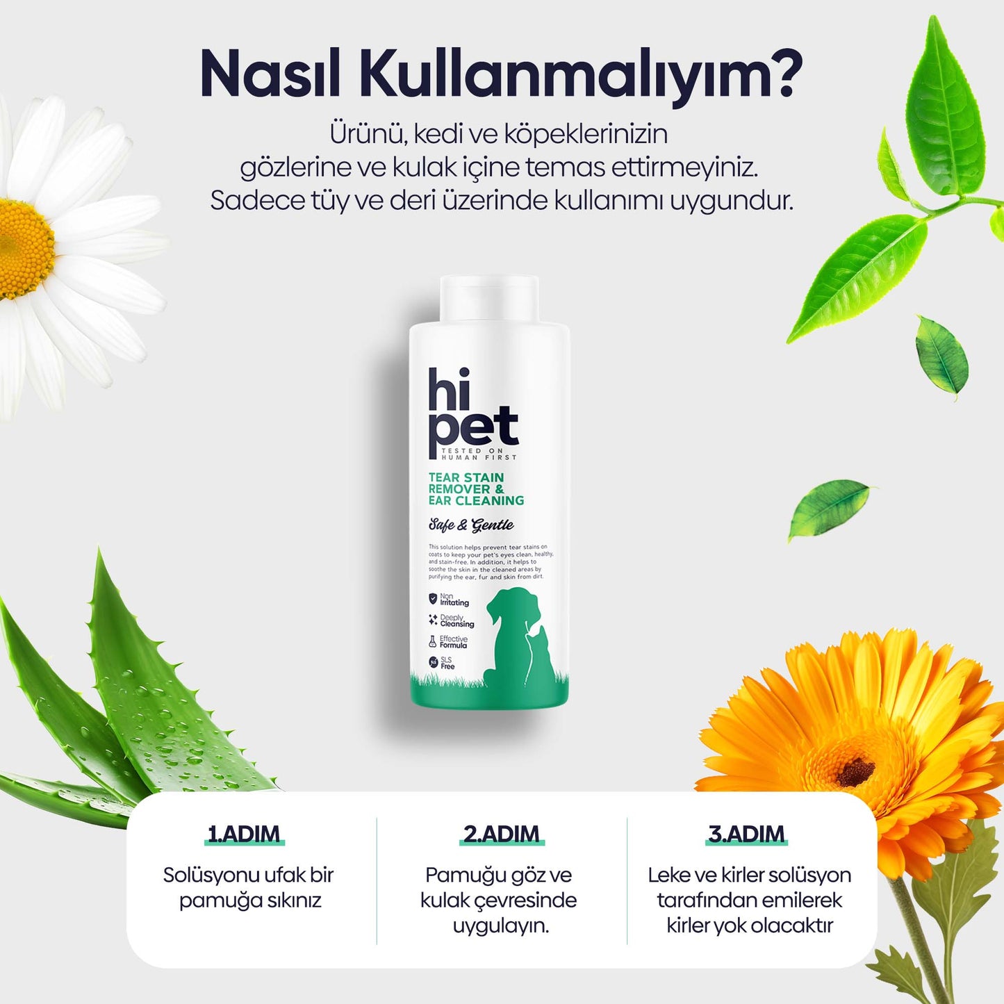 Gözyaşı Lekesi ve Kulak Temizleme Solüsyonu